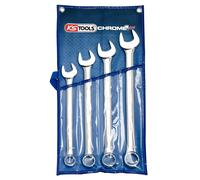 KS TOOLS Jeu de clés mixtes inclinées CHROMEplus, 4 pcs