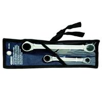 KS TOOLS Jeu de clés polygonales à cliquet GEARplus, 2 pcs