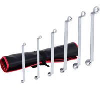 Ks Tools 911.0360 - Jeu de 6 Clés polygonales contre-coudées TORX® - en trousse - En chrome Vanadium - Finition Satinée