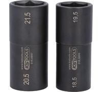 KS TOOLS Jeu de douilles 1/2" spécial alu pour jantes Ford 18,5 / 19,5 / 20,5 / 21,5 mm 2pcs - 515.0895