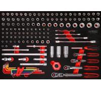 KS TOOLS Jeu de douilles 1/4" + 3/8" en mousse 140 pièces - 811.0140