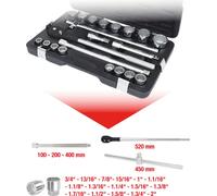 KS TOOLS Jeu de douilles 3/4" 21 pces 12 pans 911.0751