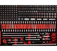KS TOOLS jeu de douilles 3/8'' en mousse, 221 pces 821.0221