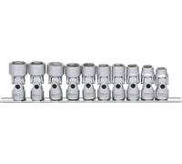 KS TOOLS jeu de douilles 6 pans 3/8" avec articulation, 10 pcs10-19mm