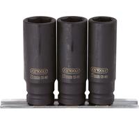 KS Tools Jeu de douilles à choc 1/2", longues, 3 pièces