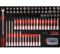 KS Tools Jeu de douilles à embout 1/2" en mousse, 111 pces