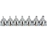 KS TOOLS Jeu de douilles à embout 1/4" CHROMEplus alésage 5 étoiles 7pcs.TS10-TS40 - 918.1545