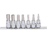 KS Tools Jeu de douilles 3/8" tournevis 6 pans intérieur CHROMEplus 7 pièces 4-12 mm (918.3921)