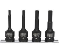 KS Tools Coffret de douilles à choc 515.1105 1/2" 6 pans longues 4 pièces