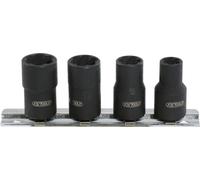 KS TOOLS Jeu de douilles à profil hélicoïdal 3/8" 4 pces 8-13mm 913.3850