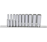 KS Tools 1/4" Jeu de douilles 6 pans, longues, 10 pcs. 4-13 mm Quantité:1