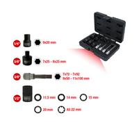 KS Tools Jeu de douilles KS Tools pour étriers de freins, 12 pcs Quantité:1