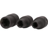 KS Tools Jeu de douilles RIBE® 1/2", courtes, 3 pièces - 911.0895