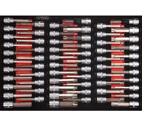 KS TOOLS Jeu de douilles tournevis 1/2' dans insert en mousse, 64 pcs ( 811.1064 )