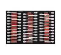 KS TOOLS Jeu de douilles tournevis 1/2" dans insert en mousse, 64 pcs