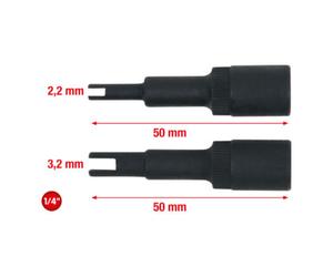 KS Tools Jeu de douilles tournevis 6 pans intérieur pour soupape de circuit de climatisation, 2 pcs. Quantité:1