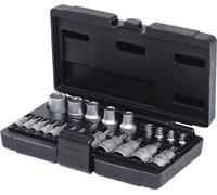 KS Tools 911.4307 Coffret de douilles et d'embouts Torx 1/4" + 1/2" 21 pièces