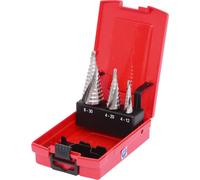 KS TOOLS Coffret de forets étagés HSS, en box PVC 3 pcs