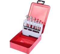 KS TOOLS Jeu de fraises coniques et à ébavurer HSS Cassette en tôle d'acier 6 pces - 336.0406