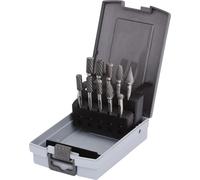 KS Tools Jeu de fraises sur tige HM en cassette plastique, 10 pièces, 515.3220