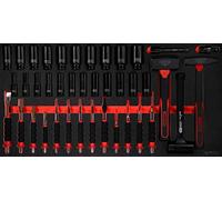 KS TOOLS Jeu de marteaux/burins/douilles de force, 40 pces 813.0040