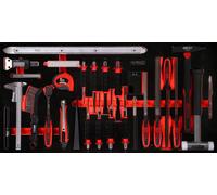 KS TOOLS Jeu de marteaux, de burins et d’outils de mesure dans insert en mousse, 36 pcs ( 813.1036 )