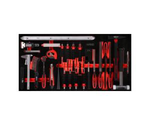KS Tools Jeu de marteaux, de burins et d’outils de mesure dans insert en mousse, 36 pcs KS Tools Quantité:1