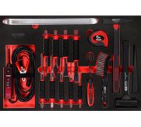 KS TOOLS Jeu de marteaux et burins dans insert en mousse, 17 pcs ( 811.1017 )
