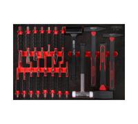 KS Tools Jeu de marteaux et burins dans insert en mousse, 20 pcs KS Tools Quantité:1