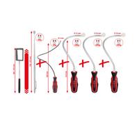 KS Tools Jeu de miroirs d’inspection et d’aimants flexibles et télescopiques KS Tools 6 pcs Quantité:1