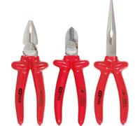 KS TOOLS Jeu de pinces 1000V, 3 pcs