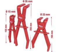 KS Tools Jeu de pinces à dénuder 90°, 3 pièces, 115.5055