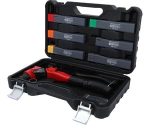 KS TOOLS Jeu de pinces à riveter 3-en-1, pivotant, 12 pcs