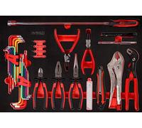 KS TOOLS Jeu de pinces/clés mâles coudées en cartouche, 45 pièces