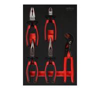 KS Tools Jeu de pinces dans insert en mousse, 5 pcs KS Tools Quantité:1