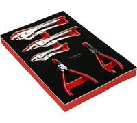 KS TOOLS Jeu de pinces dans insert en mousse, 7 pcs ( 812.0007 )