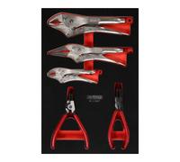 KS Tools Jeu de pinces dans insert en mousse, 7 pcs KS Tools Quantité:1