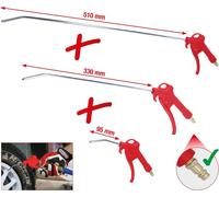 KS TOOLS Jeu de pistolets de soufflage à air comprimé 3 pièces 95-510 mm - 515.1921