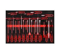 KS Tools Jeu de poignées en T et de tournevis dans insert en mousse, 22 pcs KS Tools Quantité:1