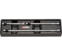 KS Tools Jeu de rallonges 1/4" CHROMEplus avec verrouillage, 3 pièces