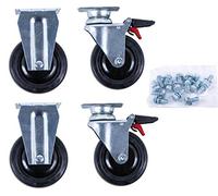KS TOOLS Jeu de roulettes pour servante d'atelier PERFORMANCEplus, vis incluses 873.5008-R014P