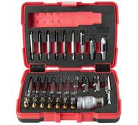 KS Tools Coffret d'embouts d'extraction 150.7060 – 34 pièces 1/4" (6,3 mm) Torx et 6 pans