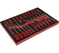 KS TOOLS Jeu de tournevis dans insert en mousse, 24 pcs ( 811.3024 )