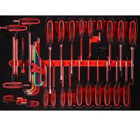 KS TOOLS Jeu de tournevis en mousse, 34 pièces 811.0034