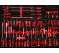 KS TOOLS Jeu de tournevis en mousse, 46 pièces 821.0046