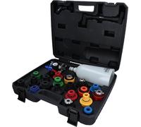 KS Tools Jeu d'entonnoirs de remplissage d'huile MASTER 1509130, raccord pivotant, 24 pièces