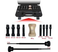 KS TOOLS Jeu d'extracteurs de roulements intérieurs de précision Ø 10 - 30 mm 11 pièces - 660.0009