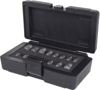KS TOOLS Jeu d'extracteurs de vis et de boulons en spirale 15 pièces - 150.1385