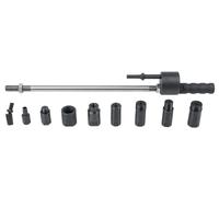 KS TOOLS Jeu d'extracteurs pneumatiques pour burins et injecteurs, 10 pièces - 152.1450