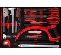 KS TOOLS Jeu d'outils de mesure et de limes en tissu de protection, 28
